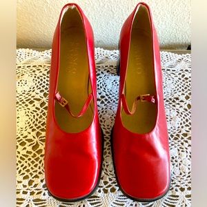 Franco Sarto Pump Red Heels Size 10